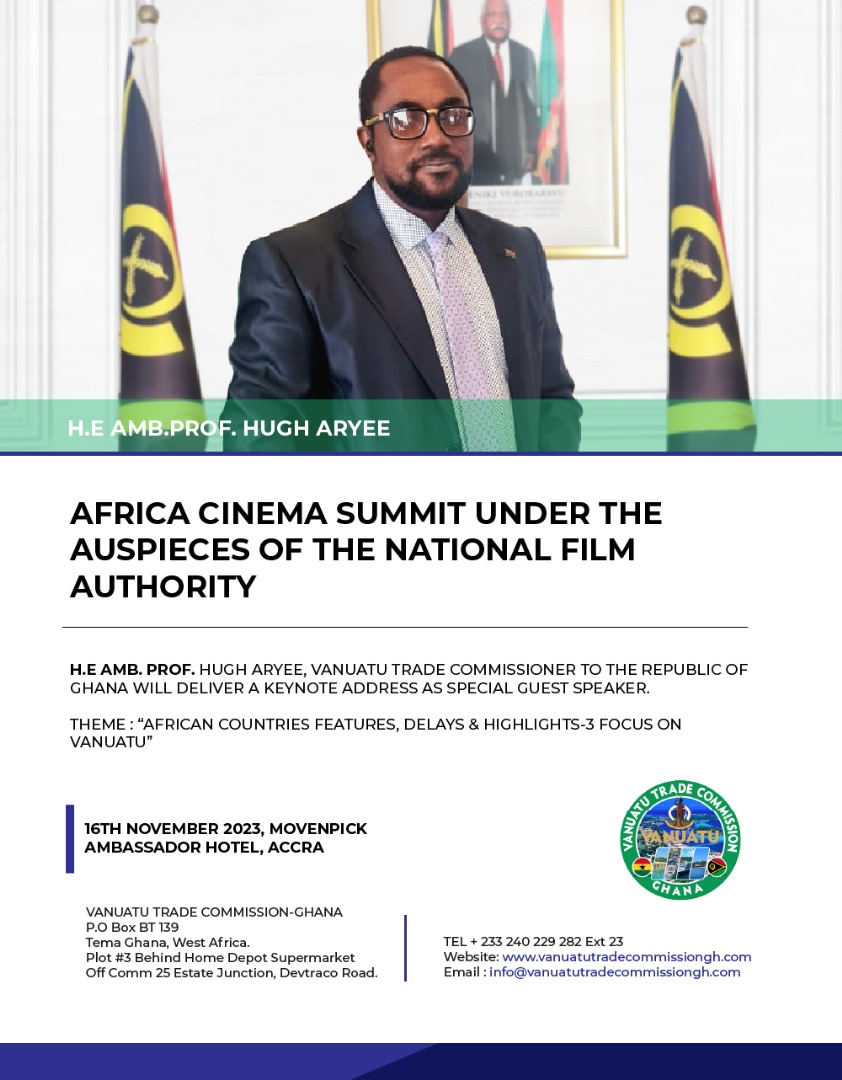 AFRICA CINEMA SUMMIT UNDER THE AUSPIECES OF THE NATIONAL FILM AUTHORITY.